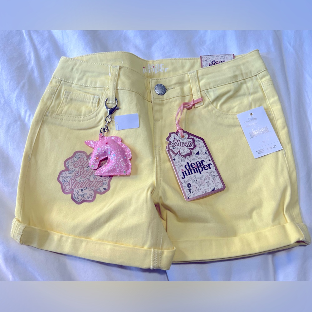 Dear Juniper Stretch Woven Girls Shorts NWT